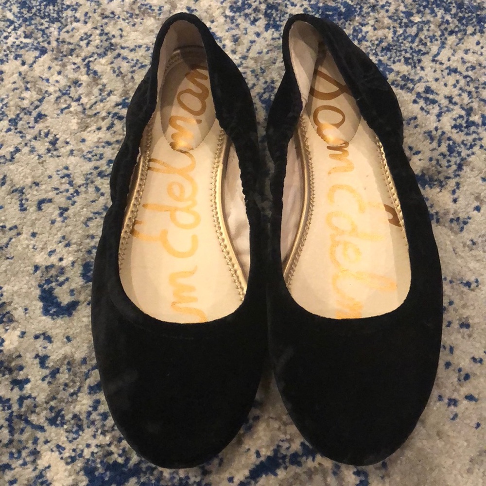 Sam Edelman Flats Size 10.5 Black Velvet Flats